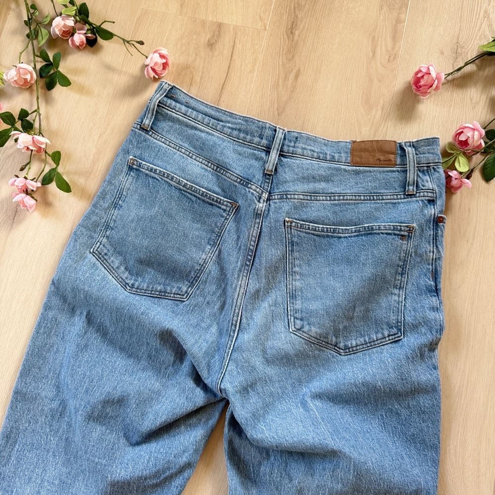 Madewell The Perfect Vintage Straight Leg Jean Reinhart Wash Distressed 32 Boho - Picture 8 of 16